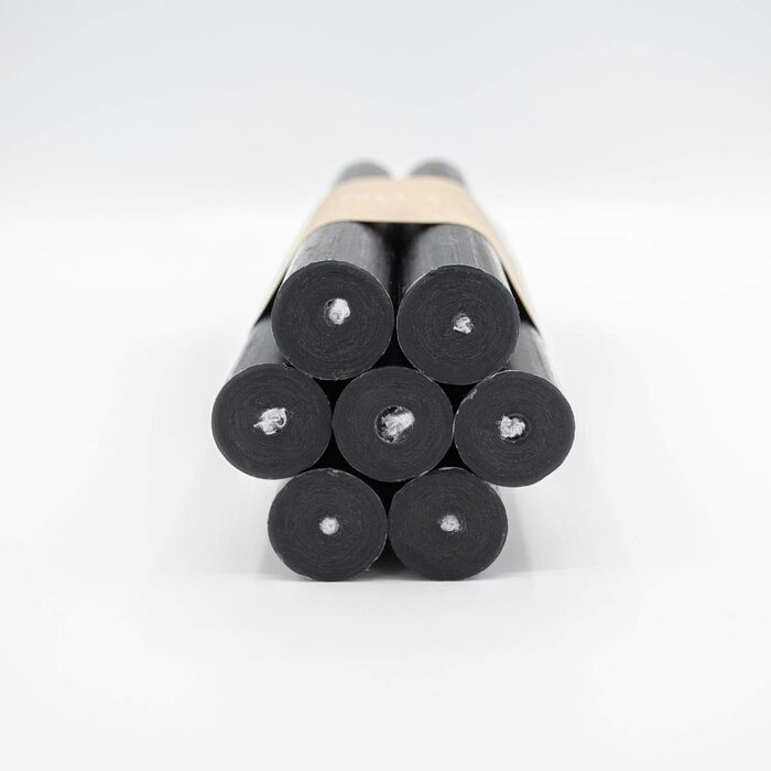 Набір з 7 конічних свічок 2,2 х 18 см, чорний Infinity Boxs