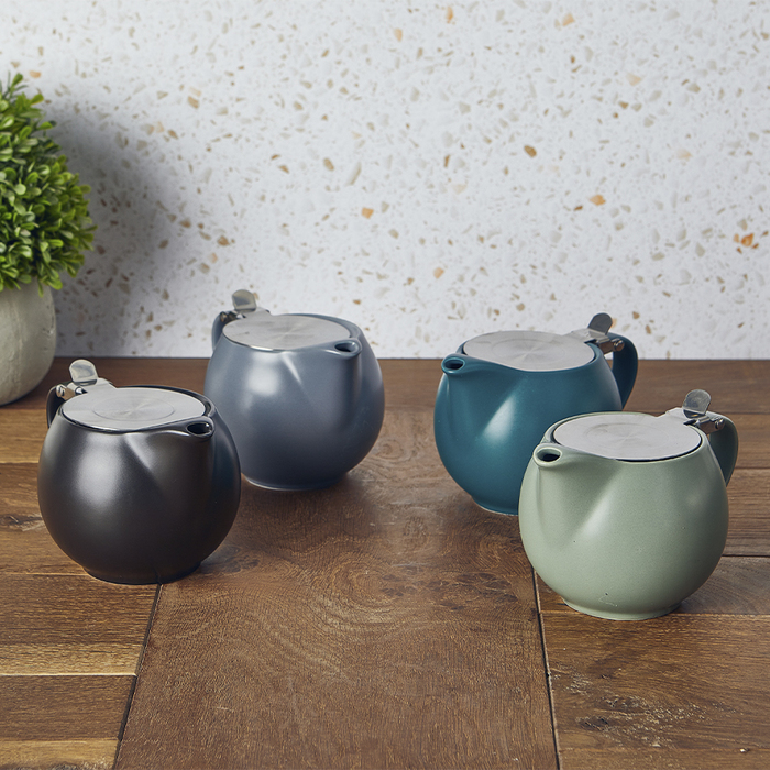 Чайник 500 мл, сірий матовий, Matt Grey, Color Tea, GenWare