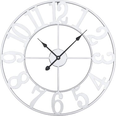 Большие круглые металлические бесшумные настенные часы в винтажном стиле 80 см HAITANG