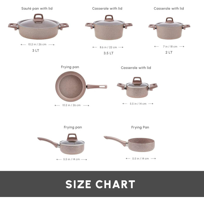 Набір посуду преміум-класу для індукційного приготування Karaca Emirgan з 8 предметів, сріблясто-червоний, міцний набір індукційного посуду, підходить для всіх типів плит, скляна кришка, каструлі та сковорідки, придатні для миття в посудомийній машині (на