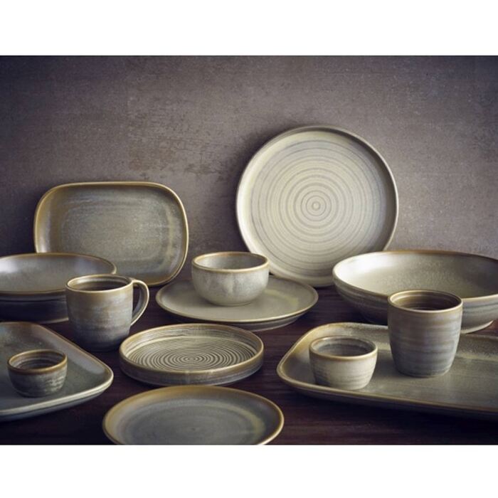 Миска глубокая круглая 27.5хh 6.5 см, Terra Porcelain Matt Grey, GenWare