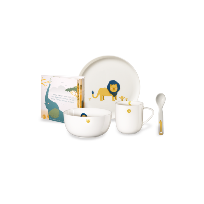 Набір дитячої столового посуду, 5 предметів, Лев ASA-Selection