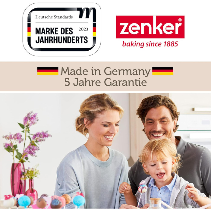 Квадратна пружинна форма Zenker Bake, Click & Go з капюшоном 24 x 24 x 8 см Форма для випічки з відповідною кришкою для прямого транспортування Форма для торта для випікання та транспортування