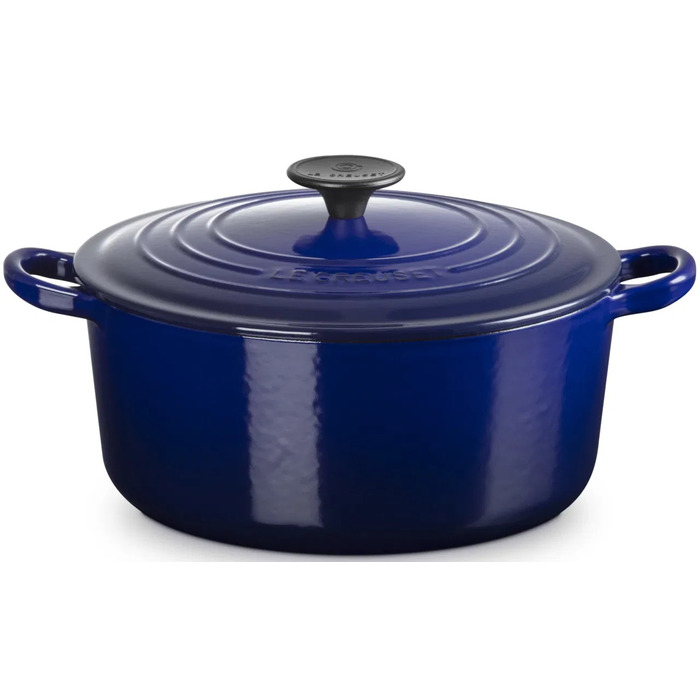 Жаровня 24 см із кришкою, темно-синя Tradition Le Creuset