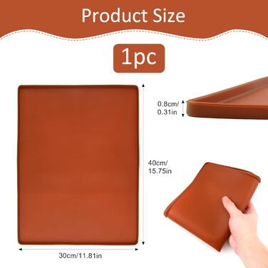 Силіконовий килимок з бортиком для випічки 30 х 40 см LuxStellar