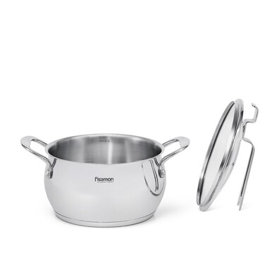 Каструля зі скляною кришкою 22 см 4,5 л Vita Fissman
