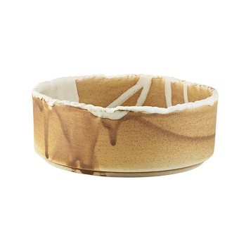 Плоска миска кругла 13 см, 440 мл, Terra Porcelain Roko Sand, GenWare