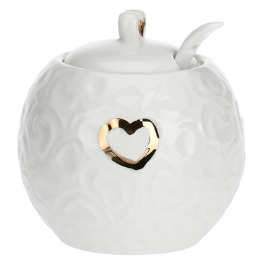 Цукорниця La Porcellana Bianca VALENTINO ORO, порцеляна, 270 мл