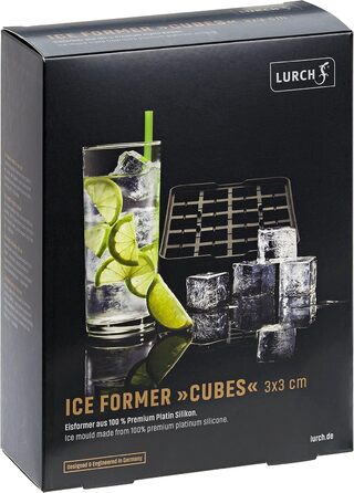 Силіконова форма для льоду чорний Lurch