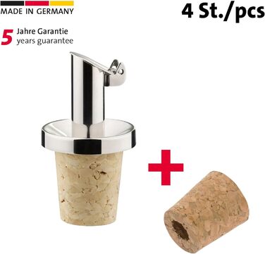 Пробка для олії/оцту 4 запасні пробки з клапанами Westmark