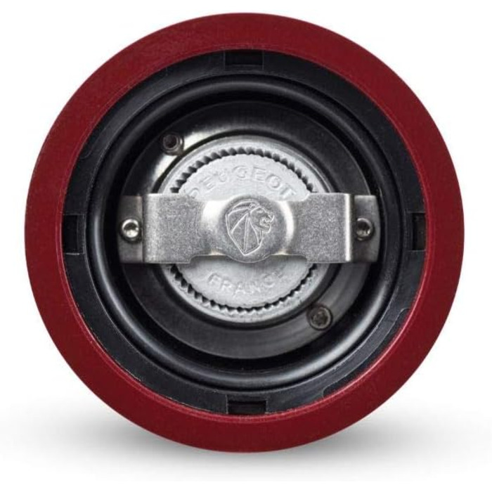 Ручний млин для перцю Peugeot Paris, регулювання помелу u'Select, висота дерево, чорний, 23720 (18 см, червоний лакований)