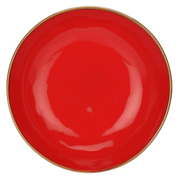 Тарілка супова Rose&Tulpani Milano CONCERTO CORALLO, керамограніт, корал, діам. 21 см