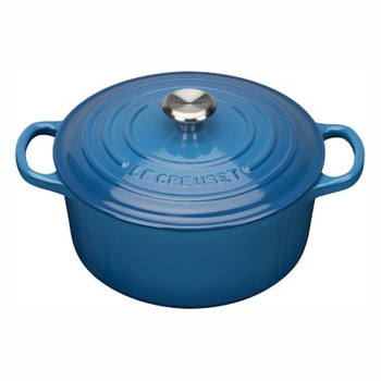 Каструля / жаровня з кришкою 22 см, синій Le Creuset