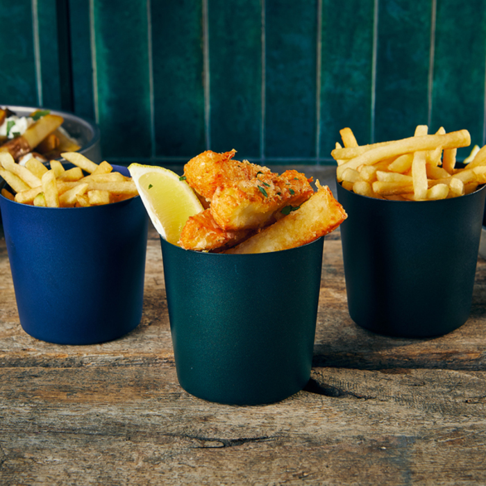 Склянка металева 8.5х8.5 см, 420 мл, синій, Metallic Blue, GenWare