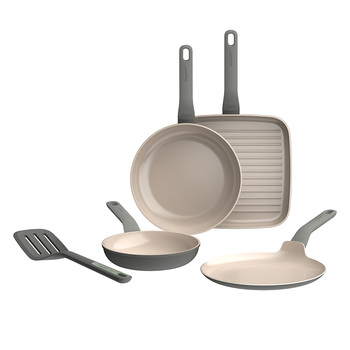 Набор сковород с антипригарным покрытием с лопаткой, 5 предметов LEO BALANCE Moonmist BergHOFF 