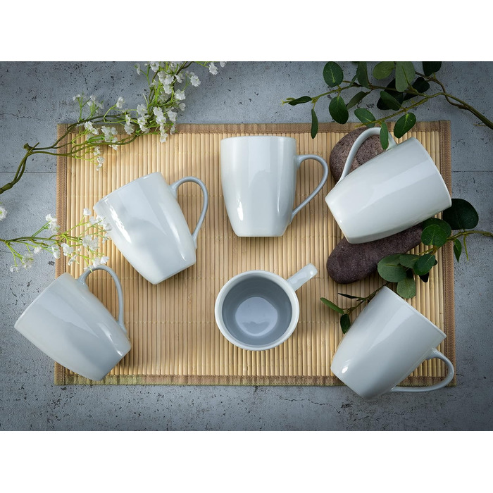 Набір кухлів 300 мл, 6 предметів, білий Square Creatable