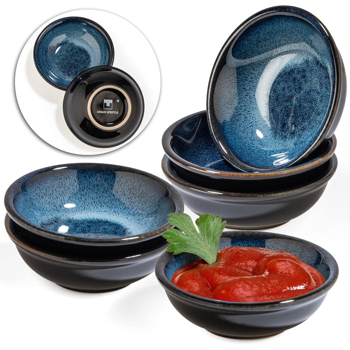 Набір з 6 соусників з кераміки темно-синій Urban Lifestyle