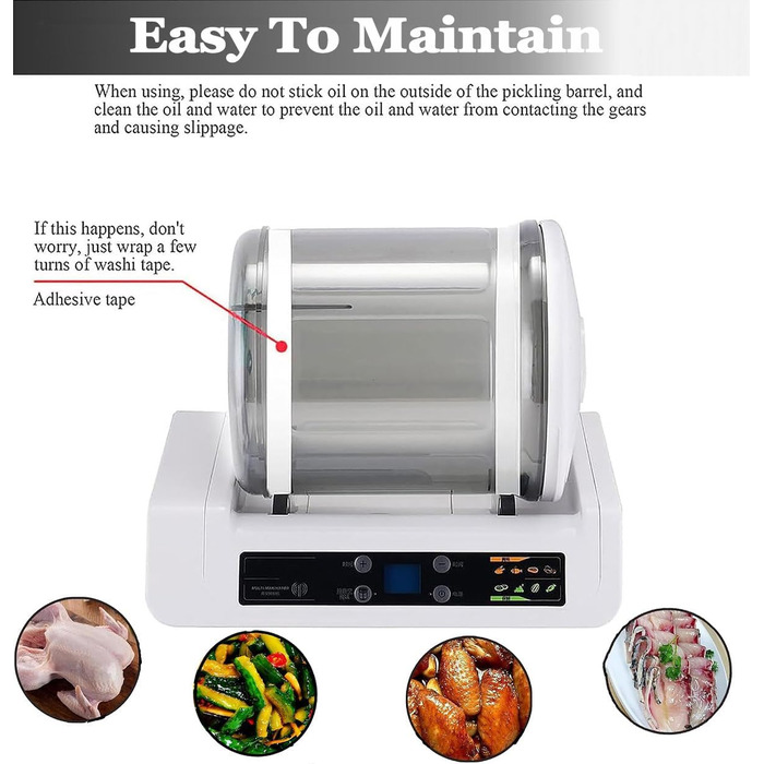 Вакуумний маринатор для м'яса та овочів 5 л білий XUXIAO