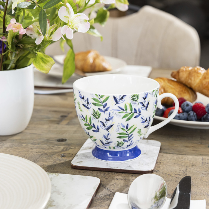 Чашка Kitchen Craft LEAFY LEMON, фарфор, 400 мл