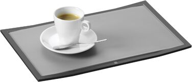 Пластиковая разделочная доска WMF Touch 32 x 20 см, Разделочная доска с канавкой для сока, Доска для разделки мяса, Разделочная доска для лезвий, (Черная, Комплект с набором ножей)