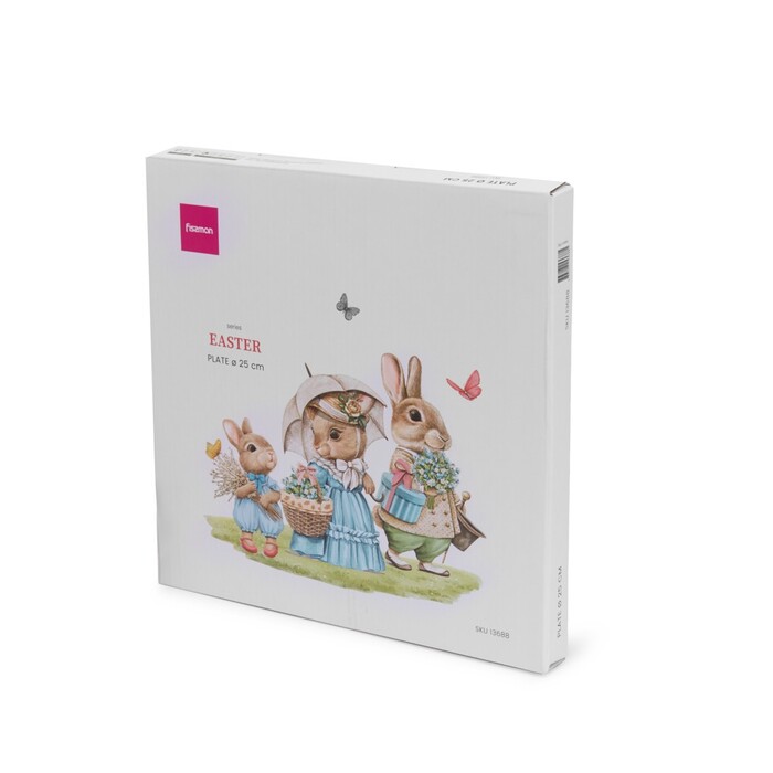 Тарелка Fissman 25 см EASTER фарфор (13688)