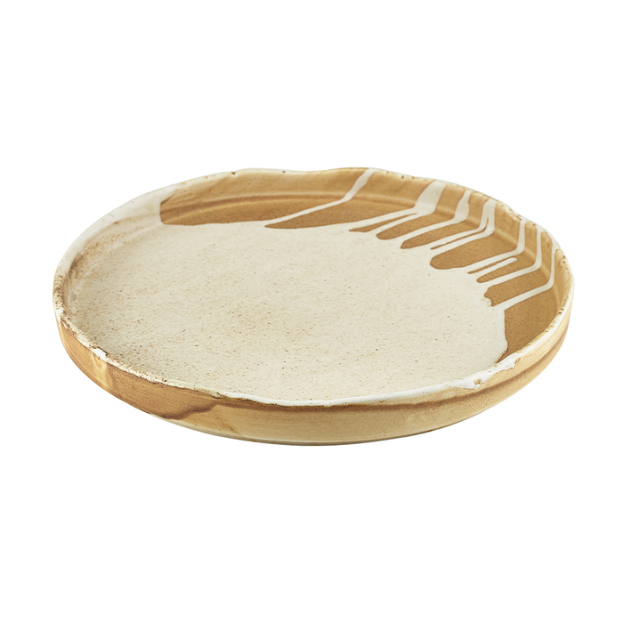 Презентаційна тарілка з бортиком 26*h 2 см, Terra Porcelain Roko Sand, GenWare