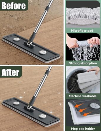 Набір швабри з відром білий CTIME