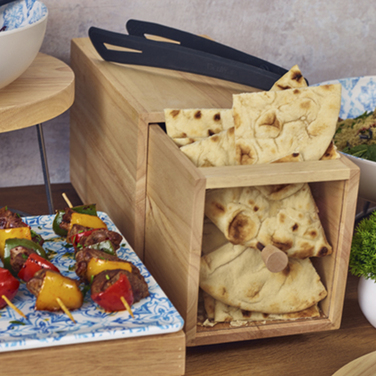 Хлібниця дерев'яна 17.6*32.5*h 19 см, Hevea Wood, Genware