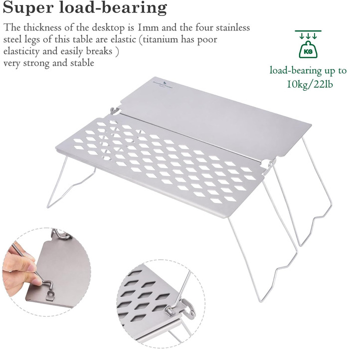 Складаний гриль для багаття з тарілкою для смаження Ti2028C Boundless Voyage