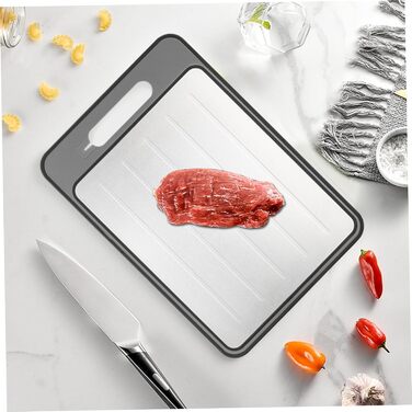 Дошка для розморожування та нарізання 31,1 х 21 см, білий/сірий SMELEYOU