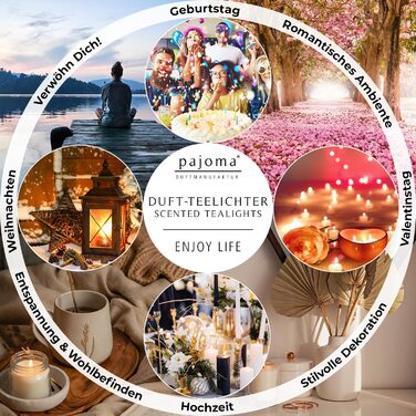 Чайні свічки 3 x 30 шт. ароматизовані pajoma