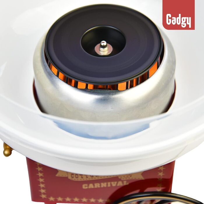 Машина для цукрової вати Gadgy для дому - Машина для цукрової вати для цукру або цукерок - Машина для цукрової вати - Цукрова вата для дитячих свят, днів народження та вечірок - (Жовта)