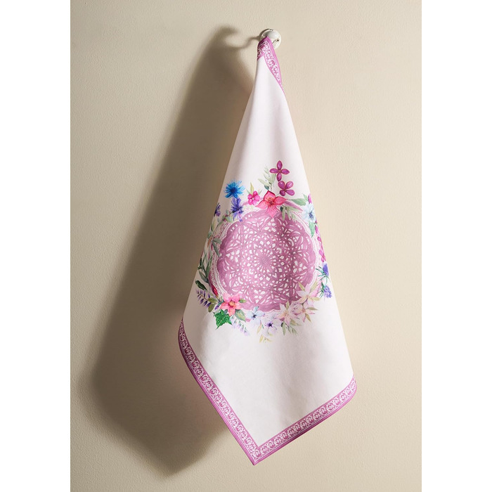 Набір з 3 багатоцільових кухонних рушників Maison d&39 Hermine Rural Christmas, 100 бавовна Барні рушники День подяки/Різдво (50 см x 70 см) (12 шт. - Шардон)