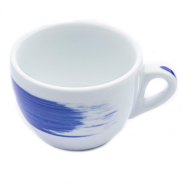 35120 Чашка cappuccino 180 мл Blue 'Verona Millecolori Hand Painted Brush stroke B with handle'
