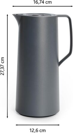 Термоглечик 1 л, антрацит Motiva Emsa