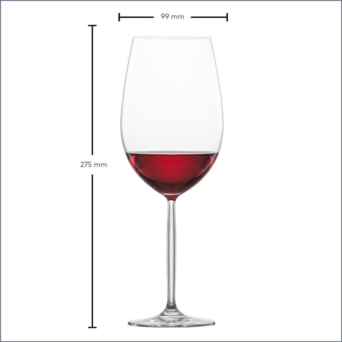 Келих для червоного вина 0,8 л, набір 6 предметів, Diva Schott Zwiesel