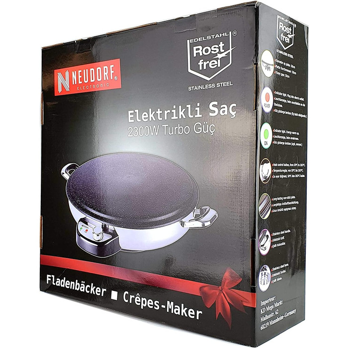 Блинница электрическая 50 см Neudorf