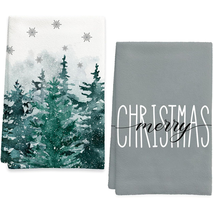 Набор из 2 рождественских кухонных полотенец 45 x 65 см, набор S Merry Christmas Ohok