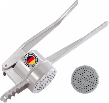 Картопляна машина, з круглою перфорацією, литий під тиском алюміній, довжина 41 см, шпецле-прес, срібло 61102260 срібло Одинарний одинарний