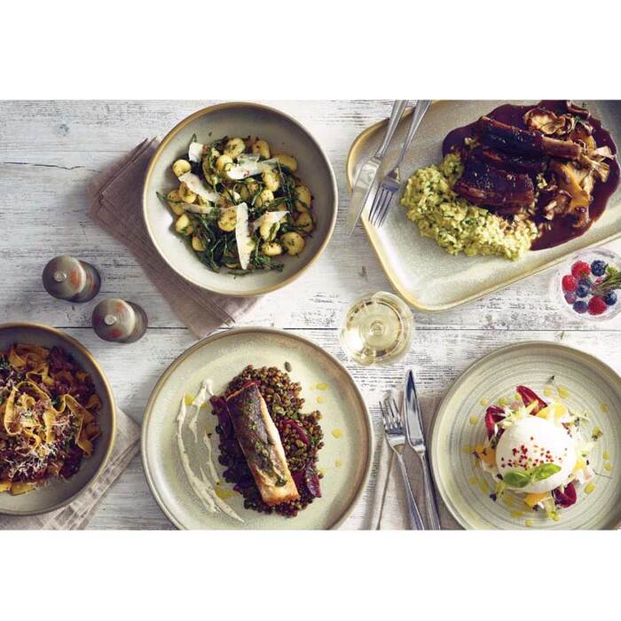 Тарелка презентационная с бортиком 18хh 2.6 см, Terra Porcelain Matt Grey, GenWare