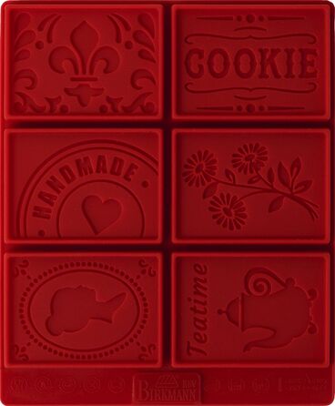 Форма для приготування глазурі, 14 х 11 х 3 см, червона, Petite Poésie RBV Birkmann