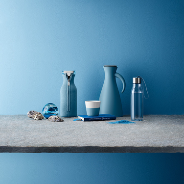 Кавовий вакуумний глечик 1 л світло-синій Kaffee-Isolierkanne Eva Solo