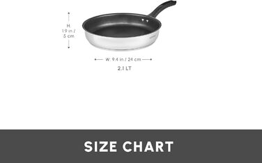 Сковорода з нержавіючої стал 24 см 2.1 л KARACA