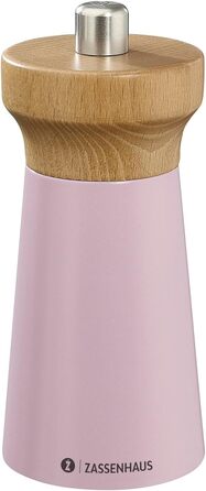 Песок Zassenhaus WESTERLAND лакированная древесина бука Фрезерная головка из древесины бука с бесступенчатой регулировкой высокопроизводительной керамической шлифовальной машины Мельница для специй для соли 12 см, Ø 5,4 см (мельница для перца, лотос, бук)