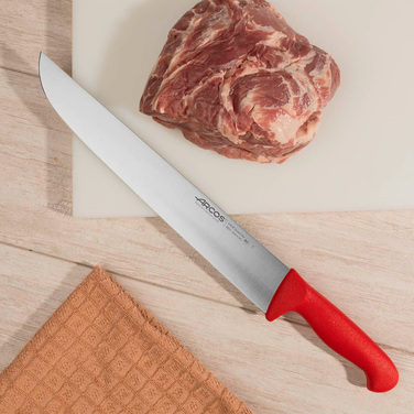 292422 Ніж м`ясника 350 мм серія '2900' червоний