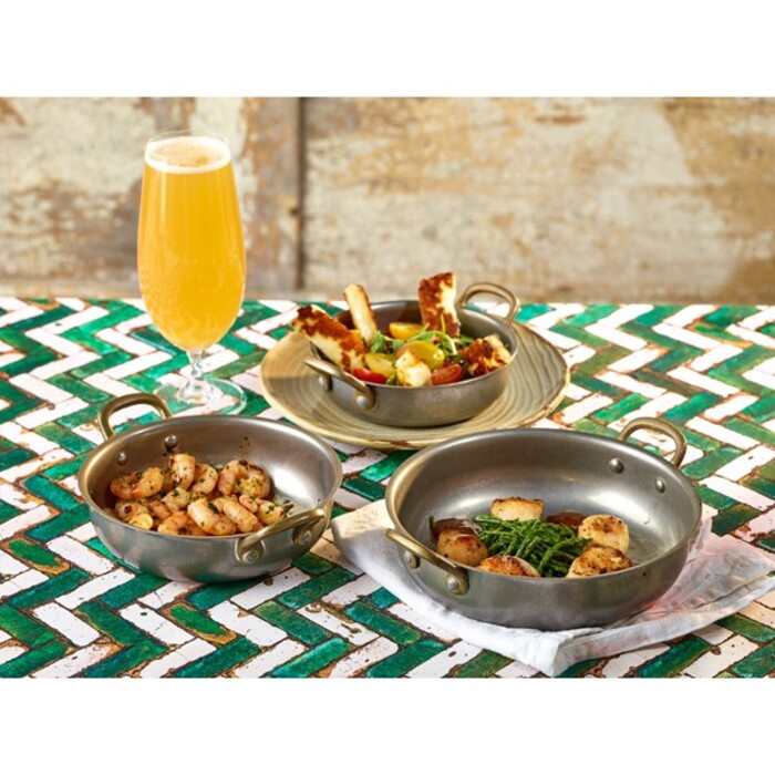 Сковорода для подачи 15.5*4 см, 660 мл, круглая, металлическая, Vintage Steel, GenWare