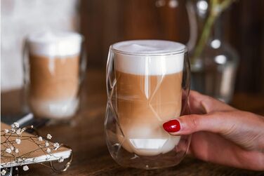 Набор из 2  чашек для кофе с двойными стенками 350 мл Konsimo