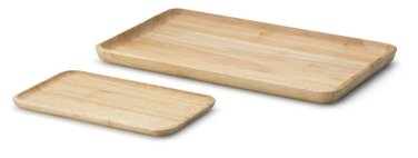 Обробна дошка / піднос каучукове дерево 22 х 13 см Continenta