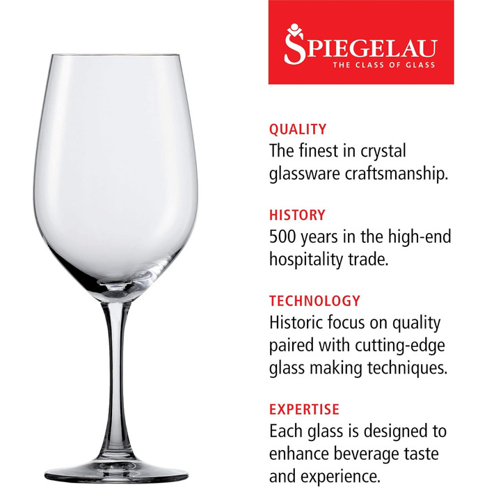 Набор из 4 бокалов для шампанского, хрустальный бокал, 190 мл, Winelovers, 4090187 (Бокалы для бордо)