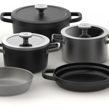 Каструля чавунна 20 см 3 л LEO GRAPHITE BergHOFF